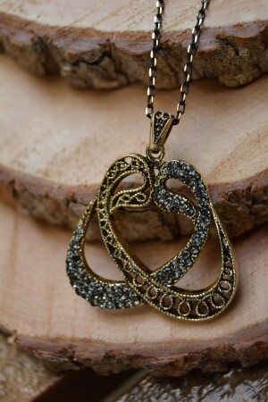 JEWELLERY Çift Vav Kadın Kolye - 2