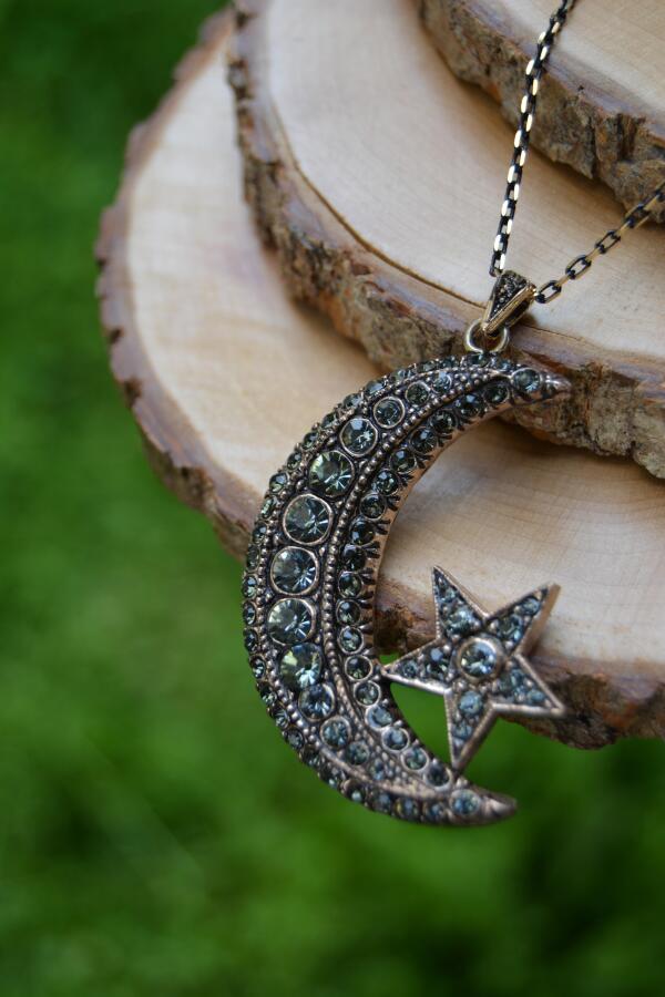 JEWELLERY Otantik Ay Yıldız Kolye - 1