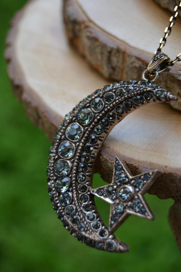 JEWELLERY Otantik Ay Yıldız Kolye - 2