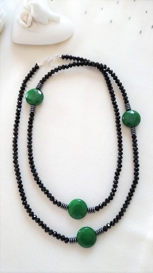 JEWELLERY Özel Tasarım Yeşim Doğal Taş Bayan Kolye - 4