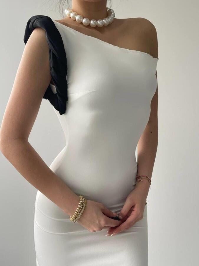 Jovani Omuz Detaylı Elbise - 4