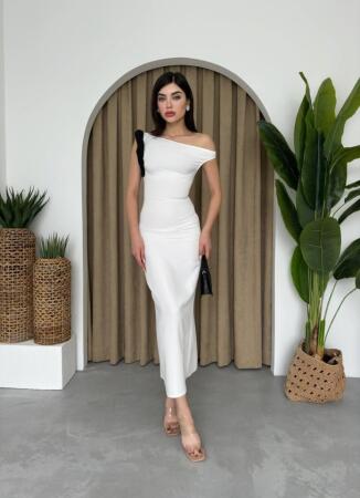 Jovani Omuz Detaylı Elbise - 2