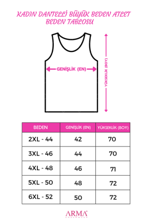 Kadın Büyük Beden Pamuklu Dantelli Atlet Esnek ve Rahat Siyah 3'lü Paket - Angelino (1)