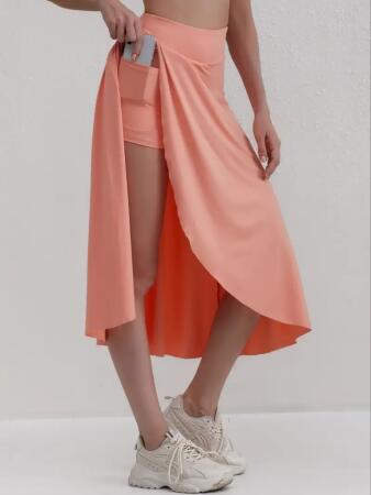 Kadın Cep Detay Taytlı Sandy Etek - 3