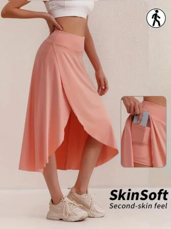 Kadın Cep Detay Taytlı Sandy Etek - ANGELINO BuyukBedeniz