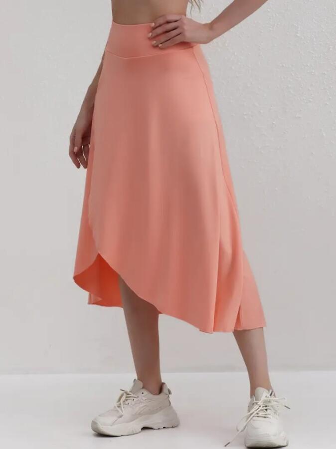 Kadın Cep Detay Taytlı Sandy Etek - 6