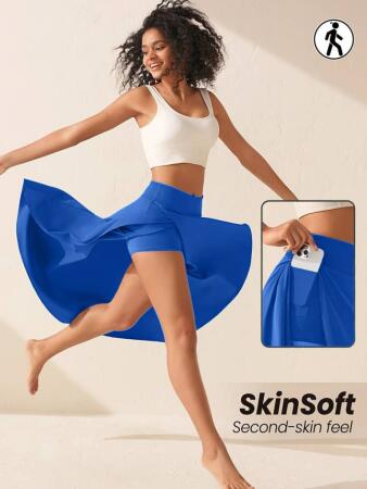 Kadın Cep Detay Taytlı Sandy Etek - ANGELINO BuyukBedeniz (1)