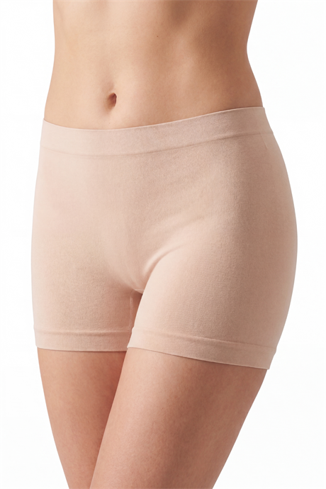 Kadın Dikişsiz Seamless Boxer 3'lü Paket Ten - 2