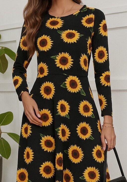 Kadın Fakir Kol Bisiklet Yaka Midi Mikro Elbise - 2