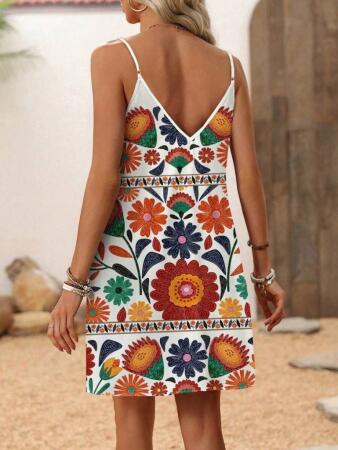 Kadın Ip Askılı V Yakalı Süprem Elbise - ANGELINO BuyukBedeniz (1)