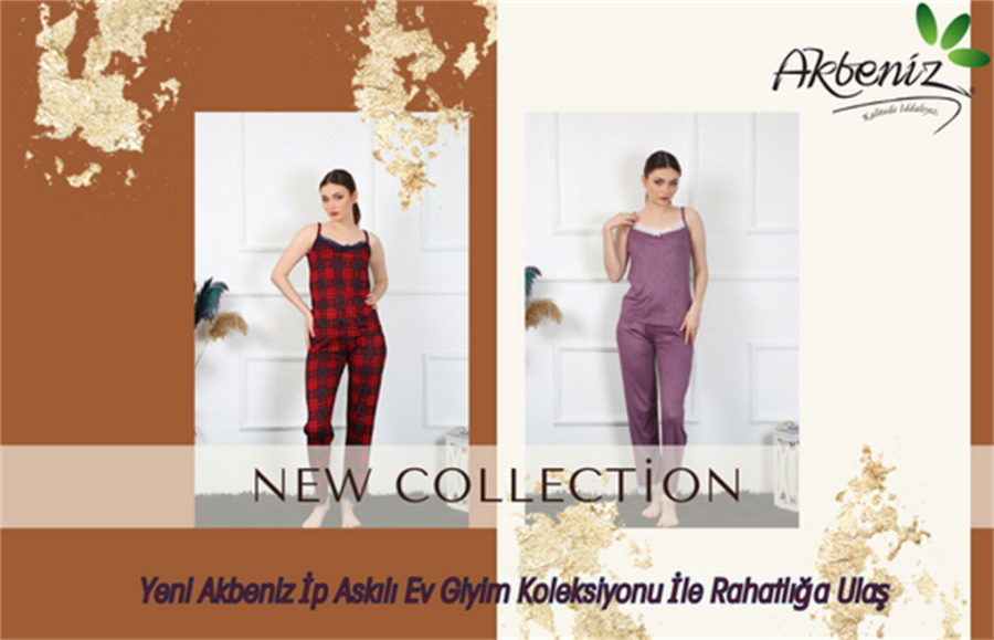 Angelino Kadın İp Askılı Yeşil Ekoseli Pijama Takım 4135 - 5