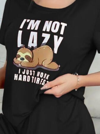 Kadın Kısa Kollu Bisiklet Yaka Baskılı Viskon Bluz Ve şort Ikili Takım - 2