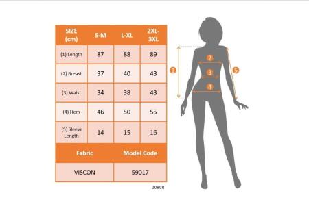 Kadın Kısa Kollu Derin Büzgülü V Yakalı Viskon Elbise - 9