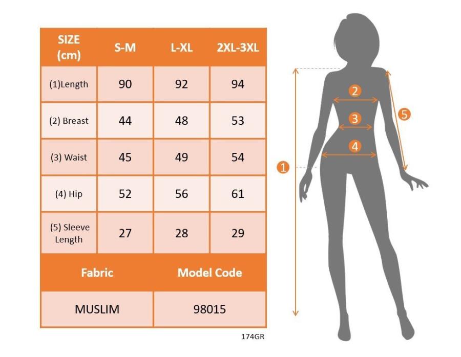 Kadın Kısa Kollu Hakim Yaka önden Düğmeli Kısa Müslim Elbise - 4