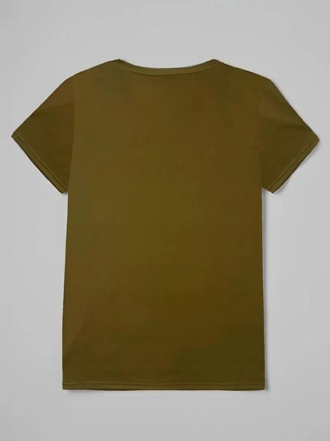 Kadın Kısa Kollu Kedi Ve Pati Baskılı Süprem T-shirt - 4