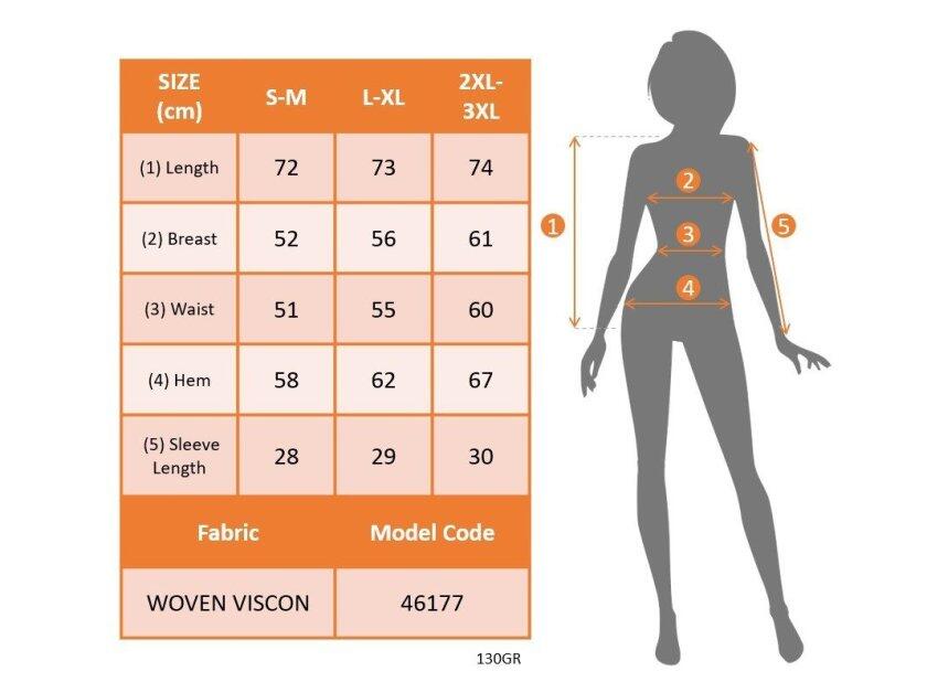Kadın Kısa Kollu Yakalı Dokuma Viskon Bluz - 4