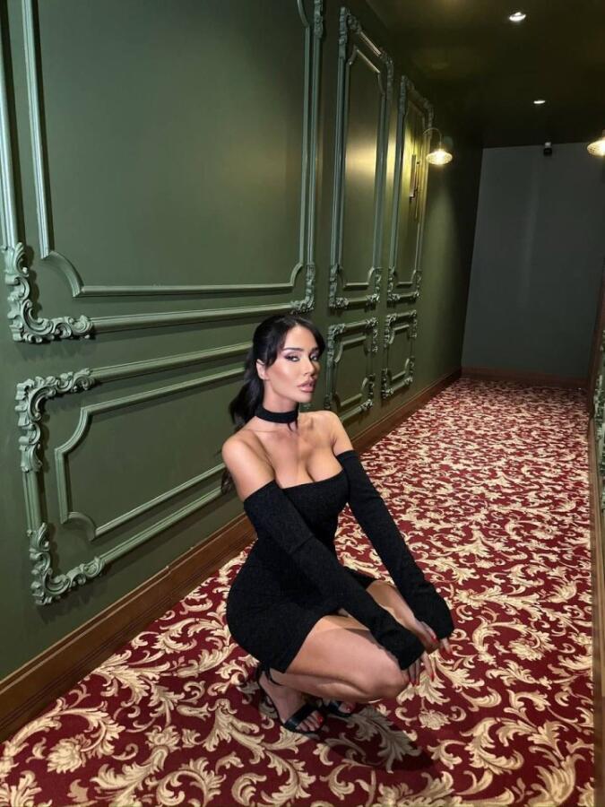 Kadın Madonna Yaka Simli Flower Kumaş Mini Elbise - 2