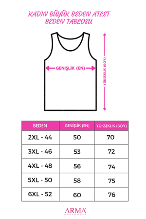 Kadın Pamuklu Büyük Beden Kalın Askılı Atlet Renkli 5'li Paket - Angelino (1)