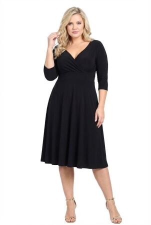 Kadın Siyah Abiye Elbise KL8003 Siyah - Angelino Butik (1)