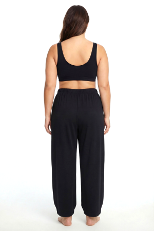 Angelino Kadın Siyah Polyester Büyük Beden Pijama Altı - Angelino (1)