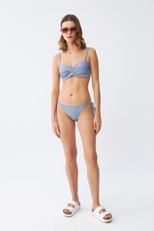 Akbeniz Kadın Straplez Mavi Bikini Takımı - 3