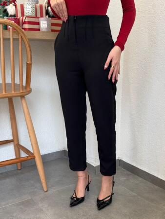 Kadın üste Oturan Paçası Bilek üzerinde Biten Atlas Kumaş Pantolon 36 (S) - 48 (4XL) - 6
