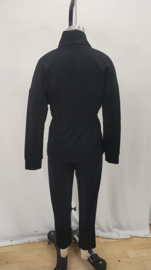 Kadın Uzun Kollu Balıkçı Yaka Belden Lastikli Modal Bluz Ve Pantolon Ikili Takım - 7