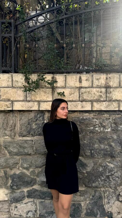 Kadın Uzun Kollu Balıkçı Yaka Kısa şardonlu Kaşkorse Elbise - 4