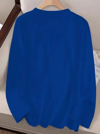 Kadın Uzun Kollu Bisiklet Yaka Ayçiçeği Desenli Viskon Bluz - 4