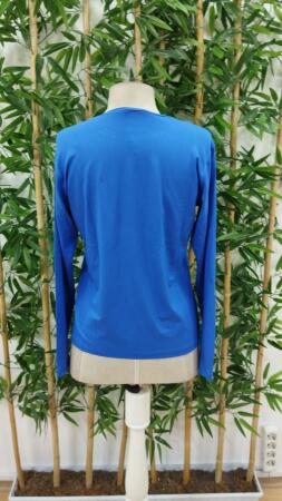 Kadın Uzun Kollu Bisiklet Yaka Ayçiçeği Desenli Viskon Bluz - 6