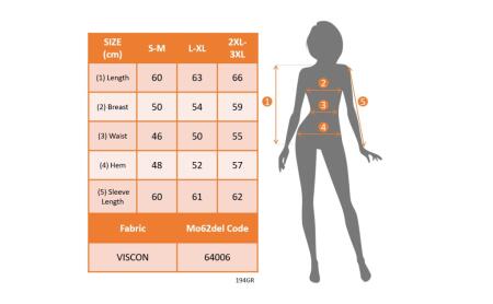 Kadın Uzun Kollu Bisiklet Yaka Baskılı Viskon Bluz - ANGELINO BuyukBedeniz (1)