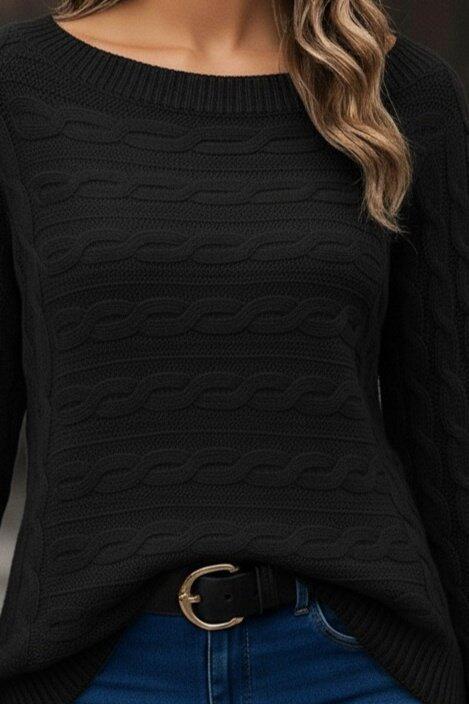 Kadın Uzun Kollu Bisiklet Yaka Pileli Ithal Krep Bluz - 2