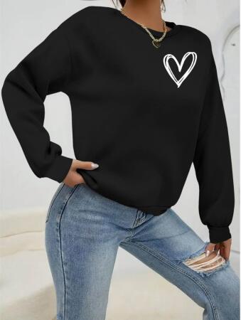 Kadın Uzun Kollu Bisiklet Yaka Viskon Iki Iplik Bluz - ANGELINO BuyukBedeniz