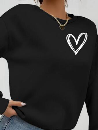 Kadın Uzun Kollu Bisiklet Yaka Viskon Iki Iplik Bluz - ANGELINO BuyukBedeniz (1)