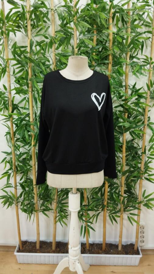 Kadın Uzun Kollu Bisiklet Yaka Viskon Iki Iplik Bluz - 4