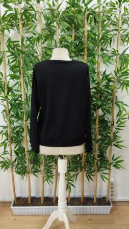 Kadın Uzun Kollu Bisiklet Yaka Viskon Iki Iplik Bluz - 5