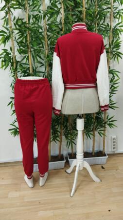 Kadın Uzun Kollu Hakim Yaka önden Düğmeli Ceket Pantolon şardonlu Iki Iplik Ikili Takım - 8