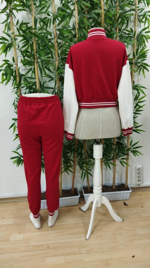 Kadın Uzun Kollu Hakim Yaka önden Düğmeli Ceket Pantolon şardonlu Iki Iplik Ikili Takım - 8