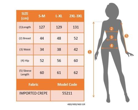 Kadın Uzun Kollu Kruvaze Yakalı Belden çapraz Detaylı çift Renkli Midi Ithal Krep Elbise - 6