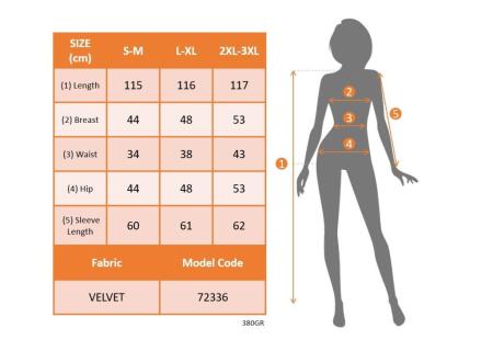 Kadın Uzun Kollu Kruvaze Yakalı Yandan Düğmeli önden çapraz Kesin Detaylı Midi Kadife Elbise - 7