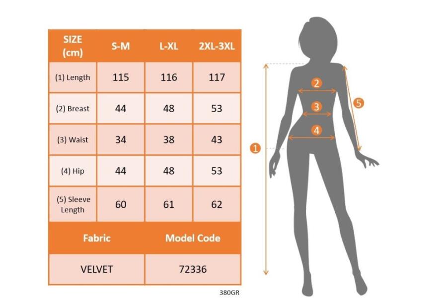 Kadın Uzun Kollu Kruvaze Yakalı Yandan Düğmeli önden çapraz Kesin Detaylı Midi Kadife Elbise - 4