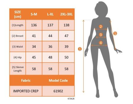 Kadın Uzun Kollu Kruvaze Yakalı Yanları Taşlı Yırtmaçlı Uzun Ithal Krep Elbise - 5