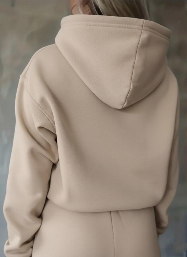 Kadın Uzun Kollu Nope Baskılı Beli Ribanalı Ikili Takım - 3