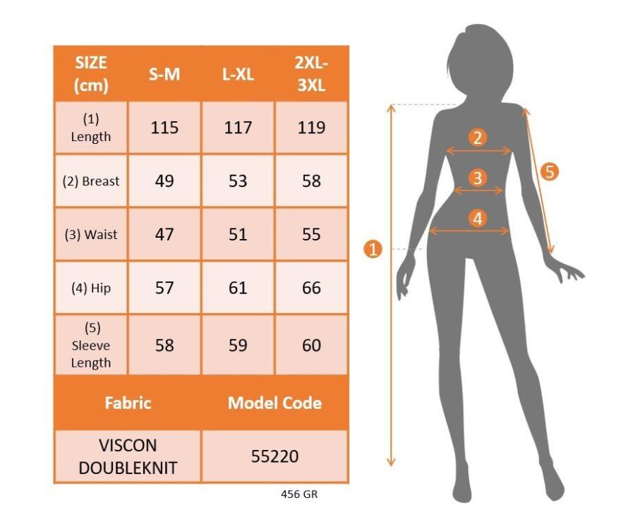 Kadın Uzun Kollu önden Fermuarlı Maxi Viskon Iki Iplik Elbise - 4