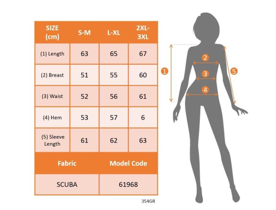 Kadın Uzun Kollu önü Açık Düğmeli Scuba Dalgıç Ceket - 5