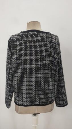 Kadın Uzun Kollu önü Açık şanel Kısa Ceket - 9