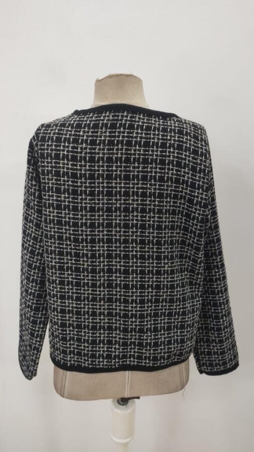 Kadın Uzun Kollu önü Açık şanel Kısa Ceket - 9