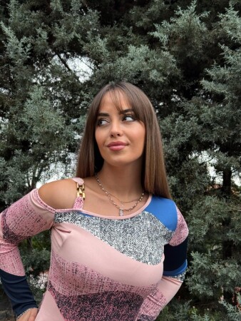 Kadın Uzun Kollu Tek Omuzu Askı Toka Detaylı Kısa Dalgıç Elbise - 6