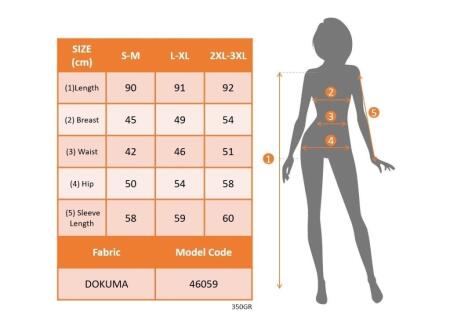 Kadın Uzun Kollu Yuvarlak Yaka Etek Ucu şerit Detaylı Mini Dokuma Elbise - 4