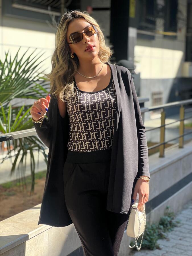 Kadın Uzun Kollukrep üçlü Takım - 6